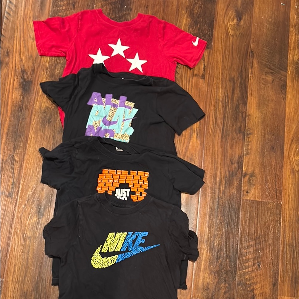 Nike Kids Graphic T-Shirts - Red and Black